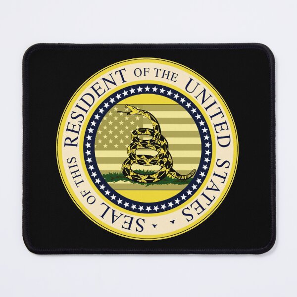 Item preview, RESIDENT OF THE UNITED STATES "Don't Tread On Me" / GADSDEN FLAG Freedom Libertarian Fan designed and sold by massiveink.
