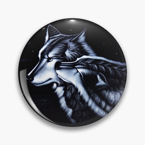 Item preview, romantic two wolves designed and sold by pop2021shirt.