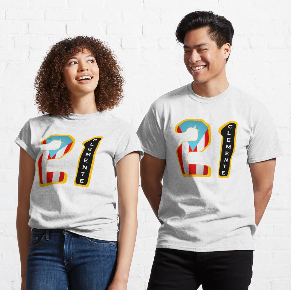 Roberto Clemente PR Short-Sleeve T-Shirt – FinePrintz