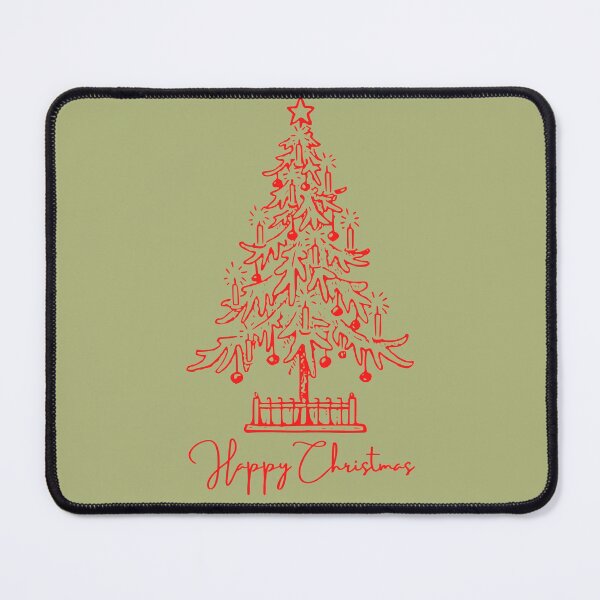 Item preview, Happy Christmas-Hand Drawn Painted Red Christmas tree designed and sold by Red-ElYoubi.