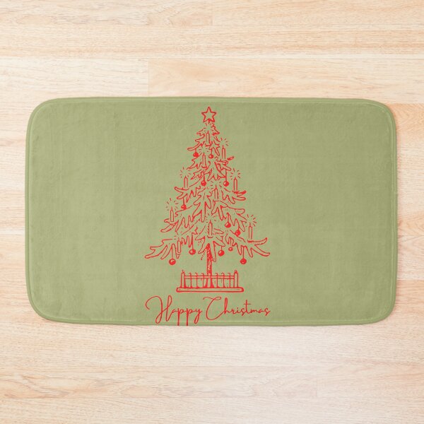 Item preview, Happy Christmas-Hand Drawn Painted Red Christmas tree designed and sold by Red-ElYoubi.