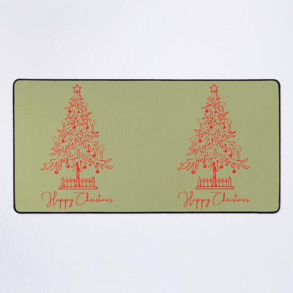 Item preview, Happy Christmas-Hand Drawn Painted Red Christmas tree designed and sold by Red-ElYoubi.