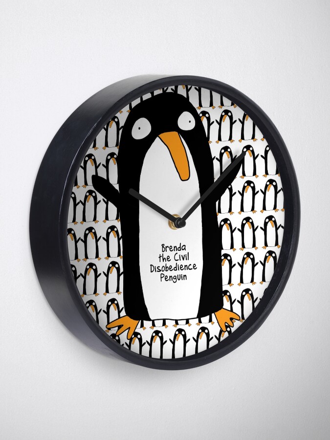 Thumbnail 1 of 4, Clock, Brenda Penguin Clock designed and sold by firstdog.