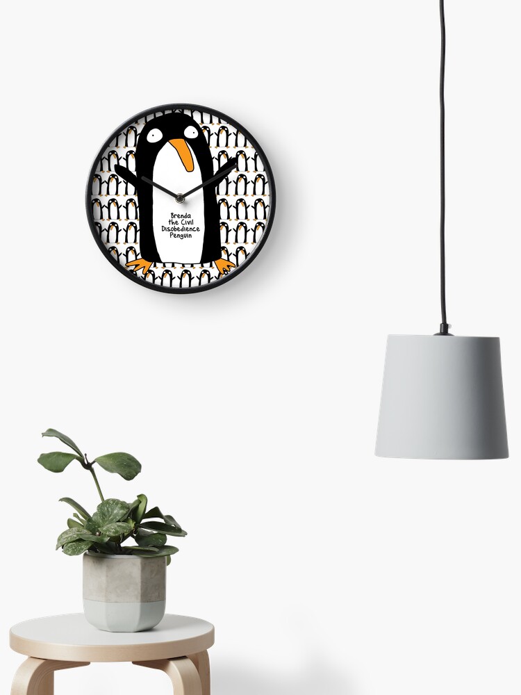 Thumbnail 2 of 4, Clock, Brenda Penguin Clock designed and sold by firstdog.