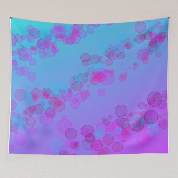 Item preview, Abstract teal purple bubble design designed and sold by MystixJack.