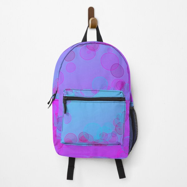 Artikelvorschau, Abstraktes aquamarines lila Blasendesign entworfen und verkauft von MystixJack.
