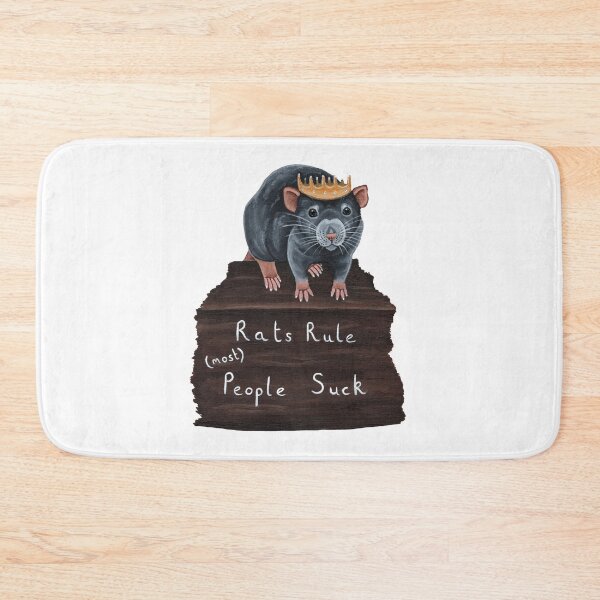 Item preview, Rats Rule (Most) People Suck designed and sold by WolfySilver.