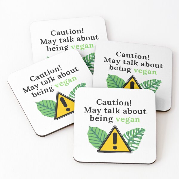 Item preview, Caution! May talk about being vegan (leaf ed) designed and sold by Daimonia51.