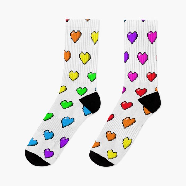 Item preview, GAY PRIDE PIXEL HEART PATTERN designed and sold by MysticPotato.