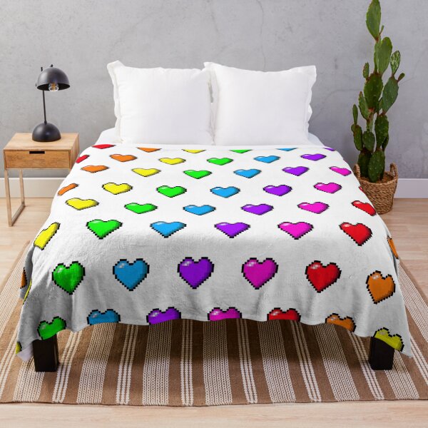 Item preview, GAY PRIDE PIXEL HEART PATTERN designed and sold by MysticPotato.
