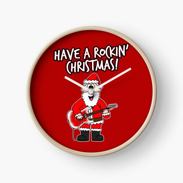 Item preview, Have A Rockin' Christmas Santa Guitarist Electric Guitar designed and sold by doodlerob.