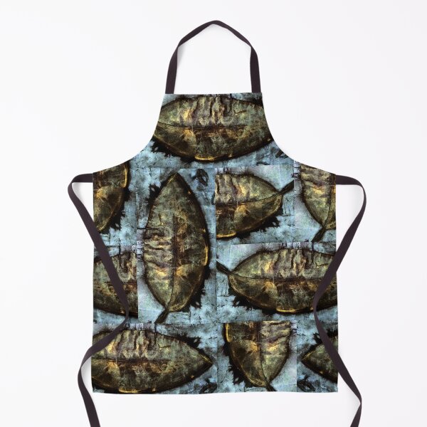 Item preview, Bold, Distinct and Beautiful Autumn Tree Leaves Pattern Collage in Water Color Style with Blue and Brown Color Shades having Classic and Premium Visual Appearance designed and sold by Wiggly Lines.