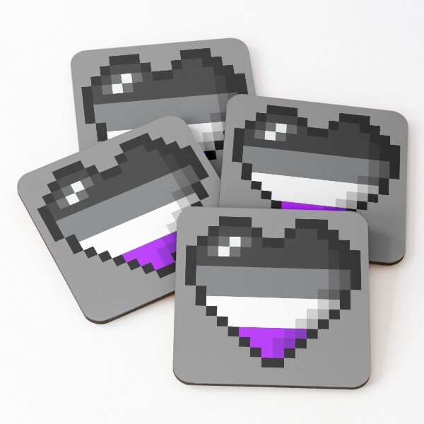 Item preview, PIXEL ASEXUAL HEART designed and sold by MysticPotato.