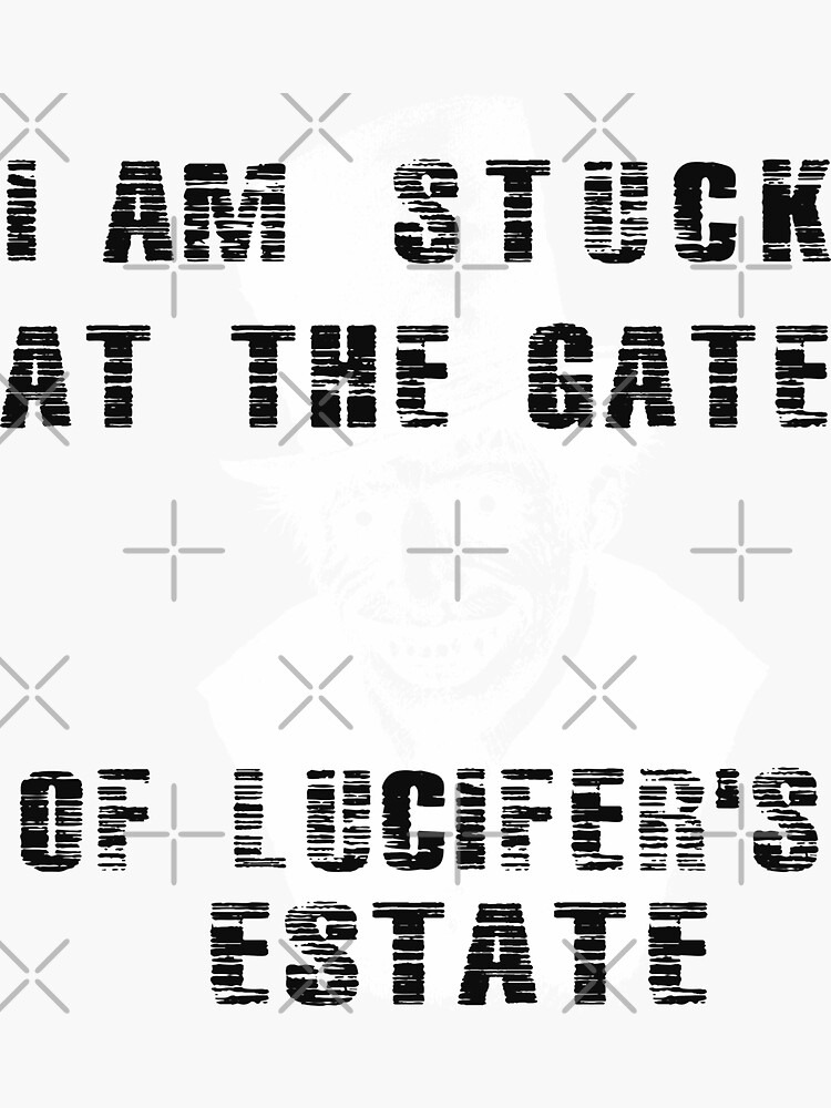 "Lucifer's Estate" Sticker for Sale by R0ME Redbubble