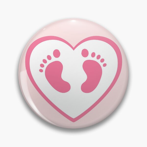 Artikelvorschau, Niedlicher Entwurf, der zwei Babyfüße innerhalb eines Herzens kennzeichnet. entworfen und verkauft von BabyClub-by-JC.