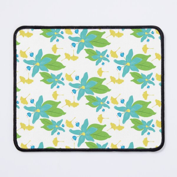Item preview, Blue Flower and Yellow Leaf Pattern designed and sold by kelnan.