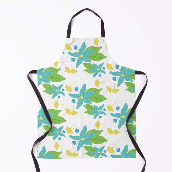 Item preview, Blue Flower and Yellow Leaf Pattern designed and sold by kelnan.