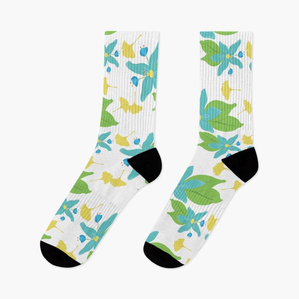 Item preview, Blue Flower and Yellow Leaf Pattern designed and sold by kelnan.