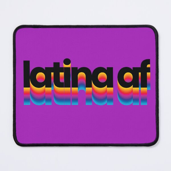 Item preview, latina af colorful trendy rainbow modern designed and sold by myrgomez.