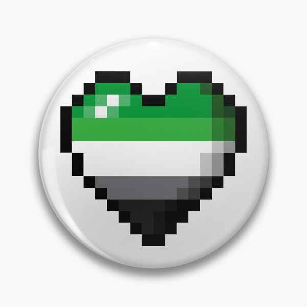Item preview, PIXEL AROMANTIC HEART designed and sold by MysticPotato.