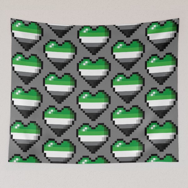 Item preview, PIXEL AROMANTIC HEART designed and sold by MysticPotato.