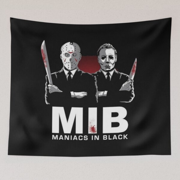 Item preview, MIB maniacs in black illustration designed and sold by Sovik Goswami.