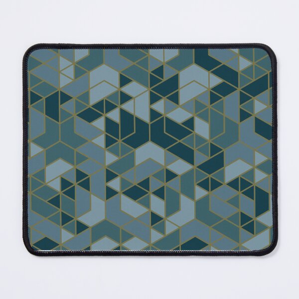 Item preview, Abstract geometric emerald pattern designed and sold by urban-color.
