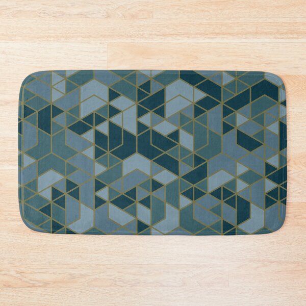Item preview, Abstract geometric emerald pattern designed and sold by urban-color.