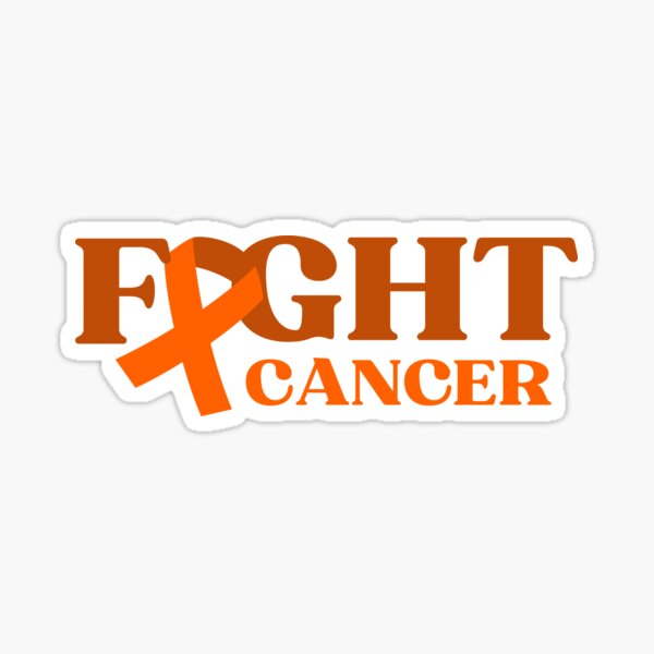 Cancer Awareness Fight Cancer Ribbon' Sticker