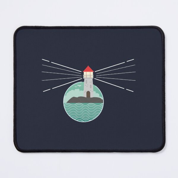 Item preview, Lighthouse illustration with dark background designed and sold by kelnan.