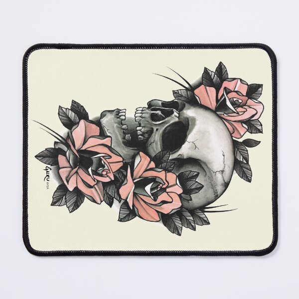 Item preview, Skull and Roses designed and sold by GuruTattoo.