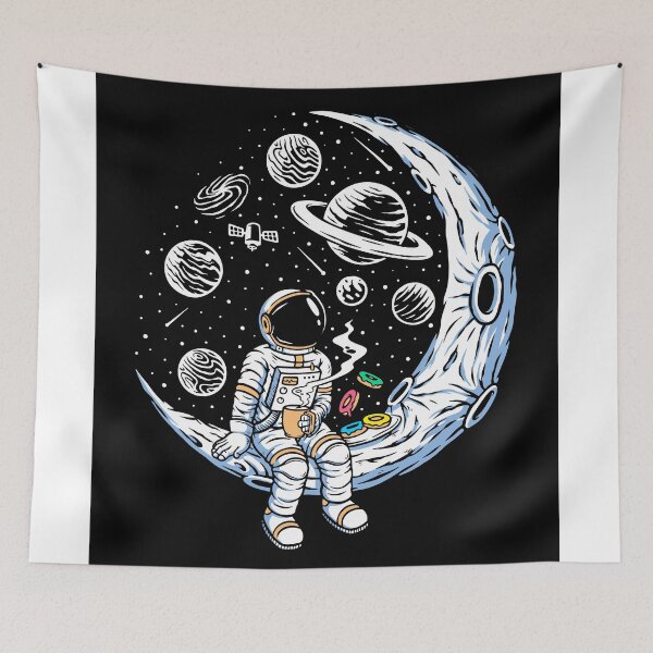 Item preview, Astronaut Drinking Coffee at the moon designed and sold by delroy66.
