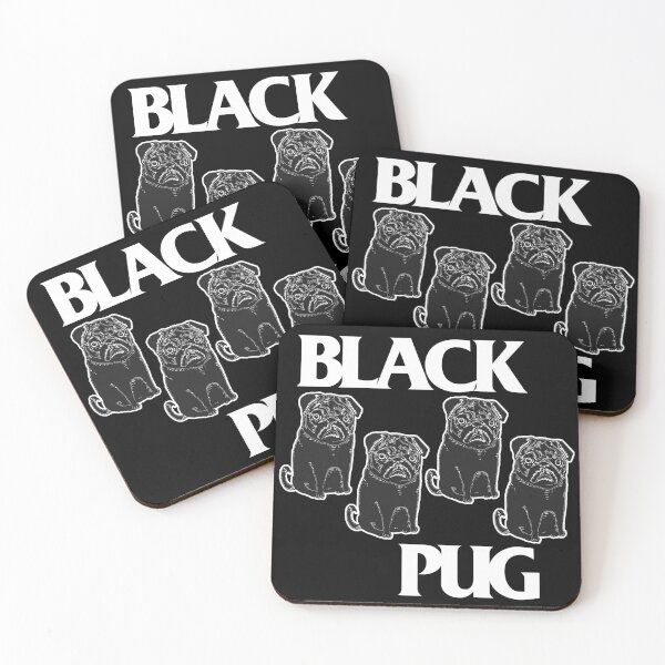 Item preview, Black Pug Flag // Punk Rock Dog Grumble Pugs Design designed and sold by darklordpug.