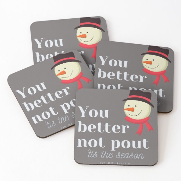 Item preview, You better not pout. It is the season to be jolly. designed and sold by JockArts.