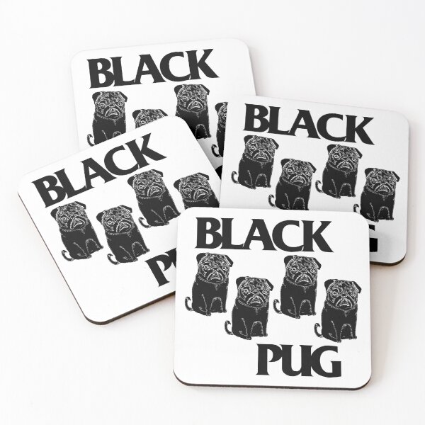 Item preview, Black Pug Flag // Punk Rock Dog Grumble Pugs Design designed and sold by darklordpug.