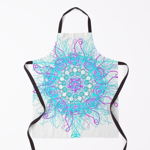 Item preview, ֎ STARFISH ֍ Scribbles ~*Hairy Blue*~ Ocean Sea Marine Fish Creature ~ Mandala Medallion Kaleidoscope Sacred Geometry designed and sold by Spinning Plates 360.
