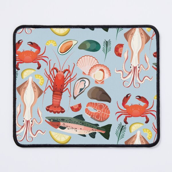 Item preview, Seafood - Crab, Lobster, Squid, Salmon, Shellfish designed and sold by Alicia Chee.