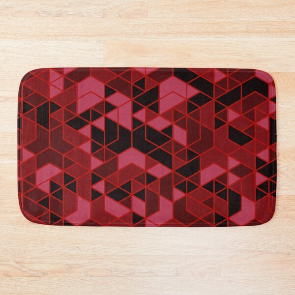 Item preview, Abstract geometric red pattern designed and sold by urban-color.
