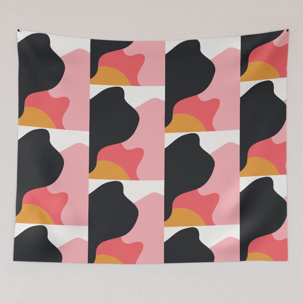 Item preview, Pink and black abstract  designed and sold by KraftsbyDesign.