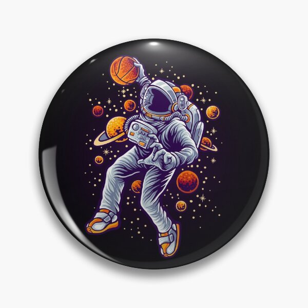 Item preview, Astronaut Playing Basketball in the Space Planets Astronomy Nasa designed and sold by delroy66.