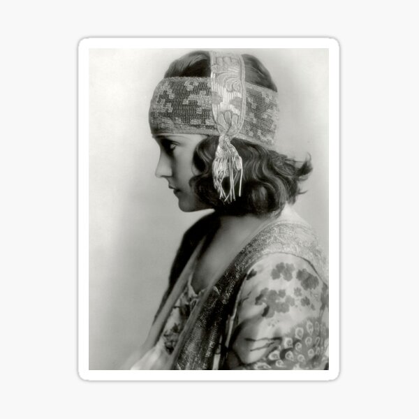 Young Gloria Swanson Sticker