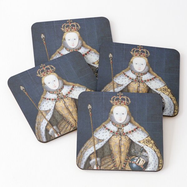 Item preview, Queen Elizabeth I portrait art designed and sold by Vintage Designs +.