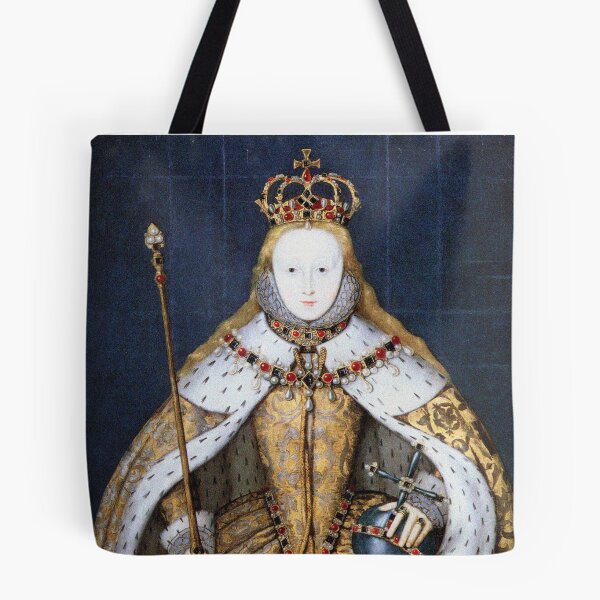 Item preview, Queen Elizabeth I portrait art designed and sold by Vintage Designs +.