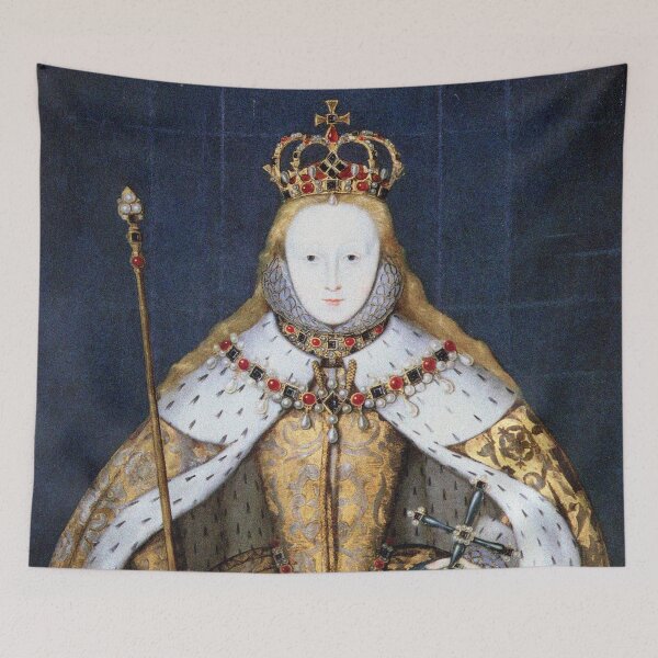Item preview, Queen Elizabeth I portrait art designed and sold by Vintage Designs +.