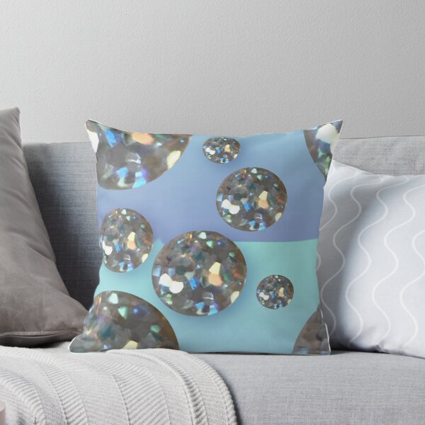 Item preview, Fantasy princess disco glam glitter ball blue to aqua polka dot diamond contempo  designed and sold by super_shimizu.