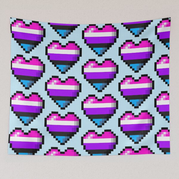Item preview, PIXEL GENDER FLUID FLAG designed and sold by MysticPotato.