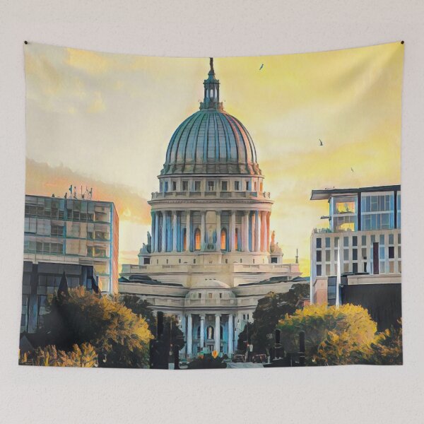 Item preview, Madison Capitol, Wisconsin designed and sold by Sofia-Draws.
