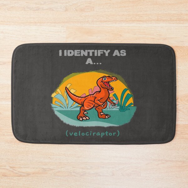 Item preview, I Identify As a Velociraptor Funny Dinosaur T-shirts Dinosaur Stickers designed and sold by LMcDs.