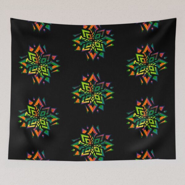 Item preview, Electric funky floral pattern designed and sold by cocodes.
