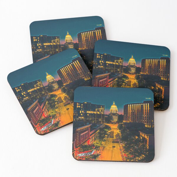 Item preview, Madison Wisconsin by Night designed and sold by Sofia-Draws.